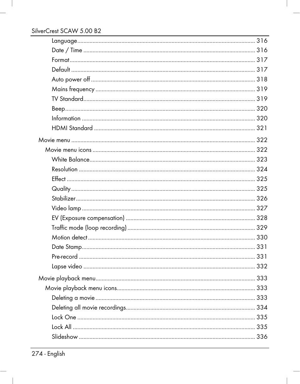 Silvercrest SCAW 5.00 B2 User Manual | Page 276 / 364