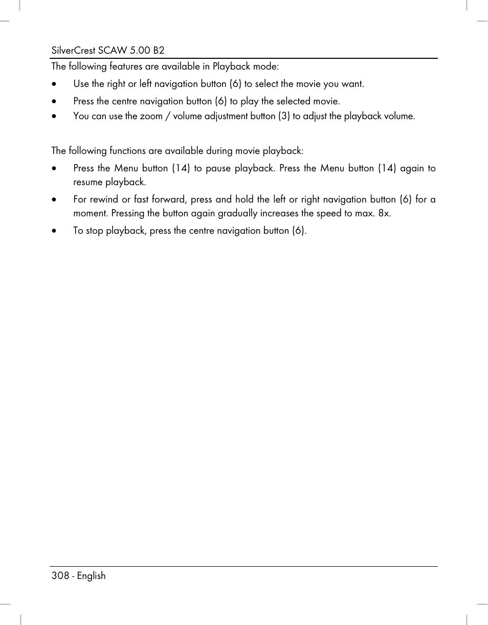 Silvercrest SCAW 5.00 B2 User Manual | Page 310 / 364
