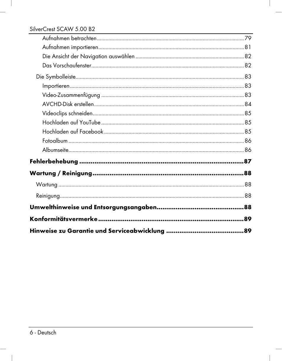Silvercrest SCAW 5.00 B2 User Manual | Page 8 / 364
