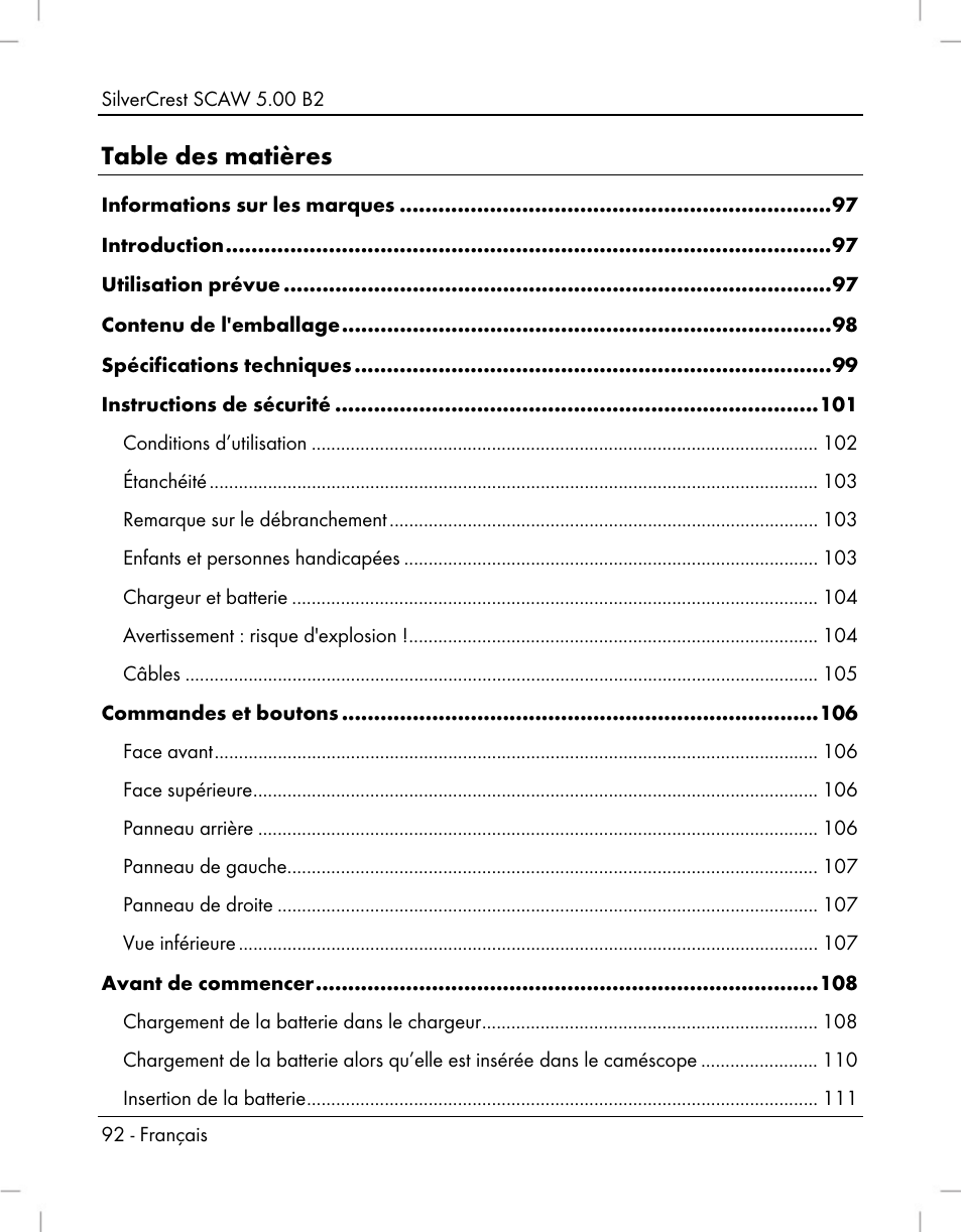 Silvercrest SCAW 5.00 B2 User Manual | Page 94 / 364