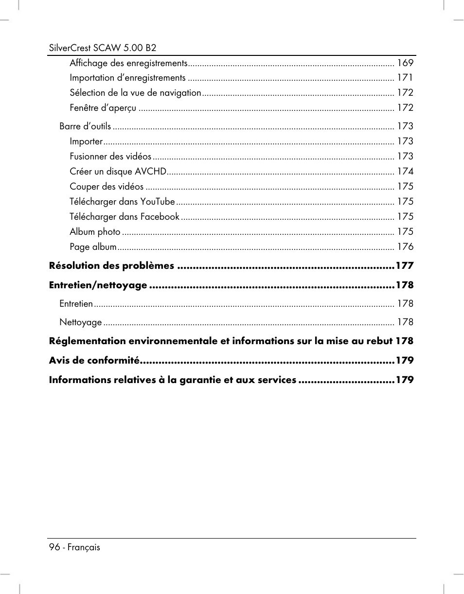 Silvercrest SCAW 5.00 B2 User Manual | Page 98 / 364