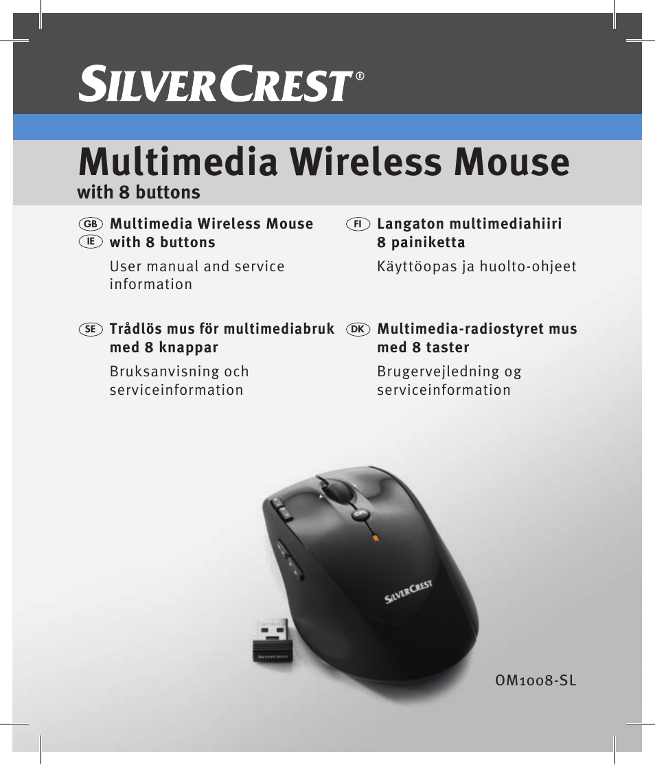 Silvercrest OM1008-SL User Manual | 100 pages