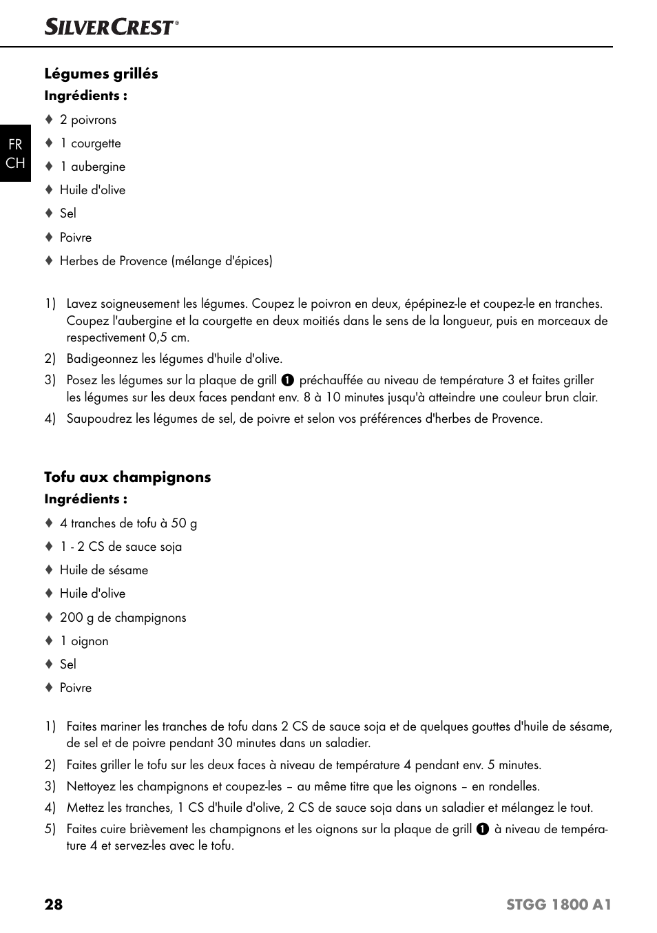 Silvercrest STGG 1800 A1 User Manual | Page 31 / 68