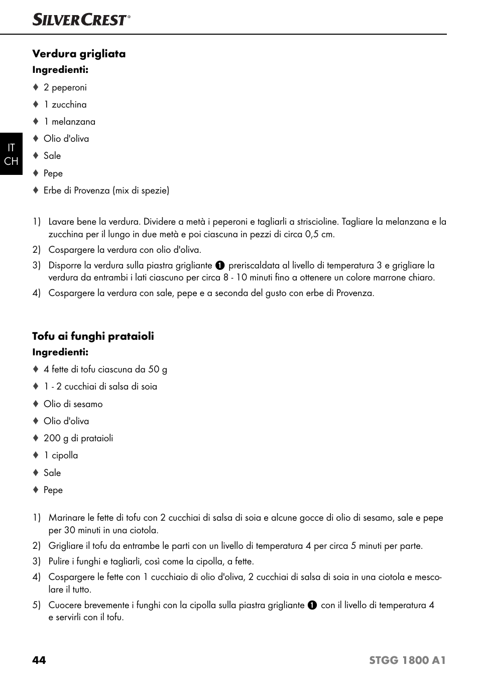 Silvercrest STGG 1800 A1 User Manual | Page 47 / 68