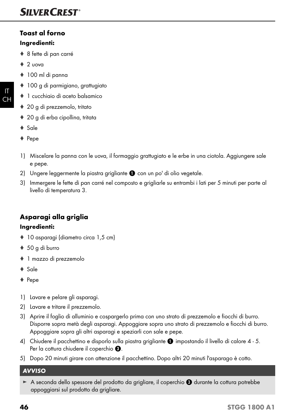 Silvercrest STGG 1800 A1 User Manual | Page 49 / 68