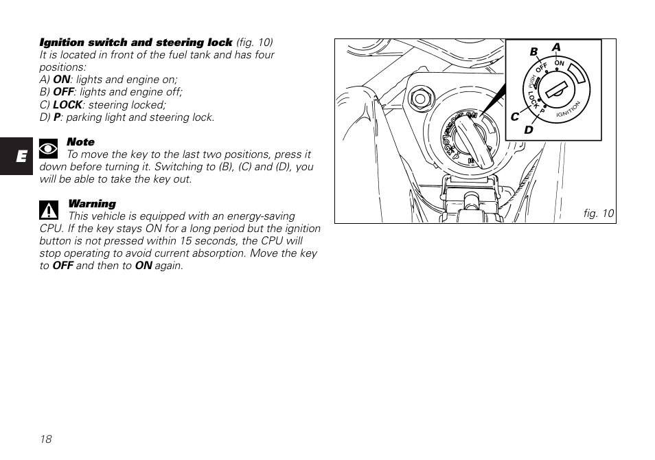 Ducati MONSTER 620 User Manual | Page 18 / 84