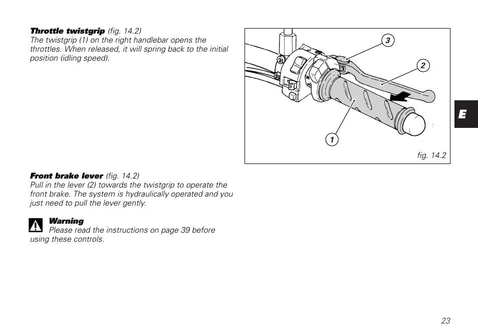 Ducati MONSTER 620 User Manual | Page 23 / 84