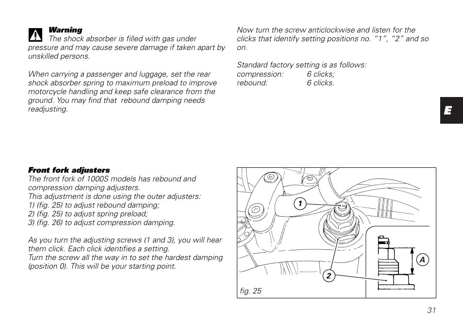 Ducati MONSTER 620 User Manual | Page 31 / 84