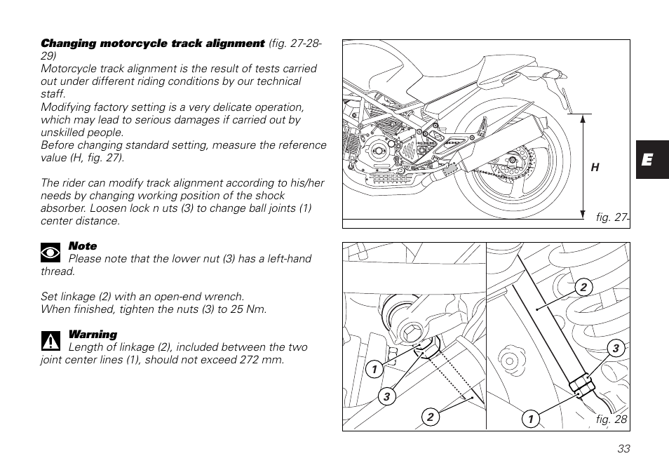 Ducati MONSTER 620 User Manual | Page 33 / 84