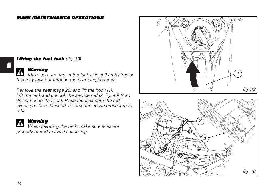 Ducati MONSTER 620 User Manual | Page 44 / 84