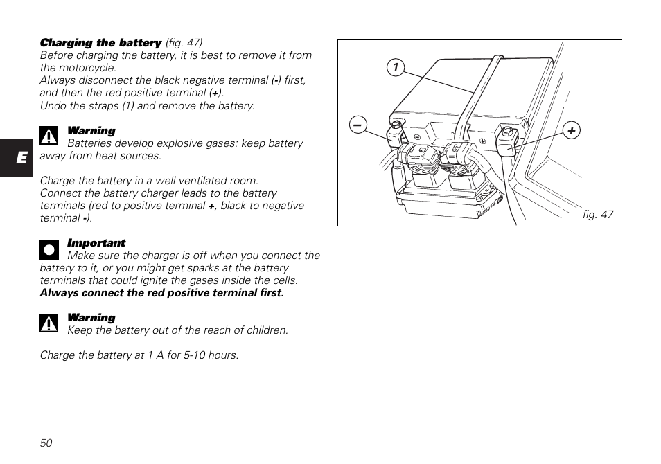 Ducati MONSTER 620 User Manual | Page 50 / 84