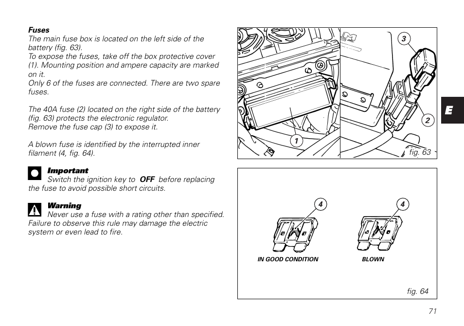 Ducati MONSTER 620 User Manual | Page 71 / 84