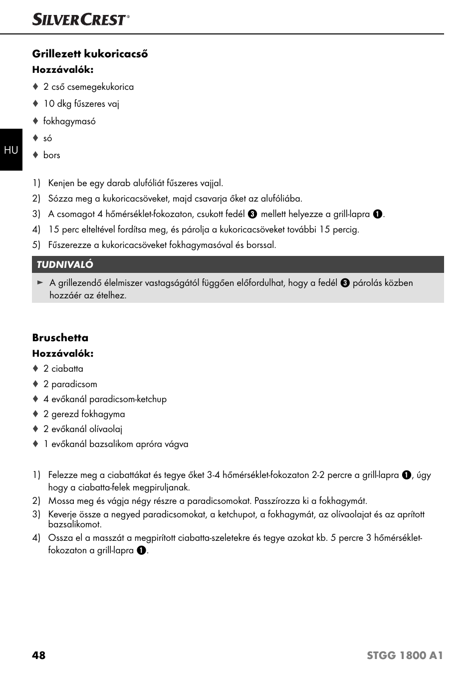 Silvercrest STGG 1800 A1 User Manual | Page 51 / 100