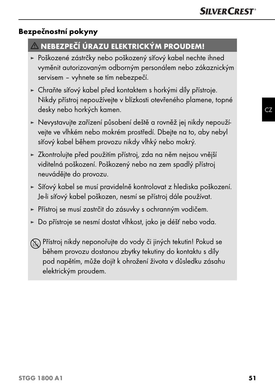 Silvercrest STGG 1800 A1 User Manual | Page 54 / 100