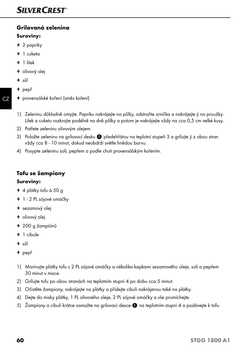 Silvercrest STGG 1800 A1 User Manual | Page 63 / 100