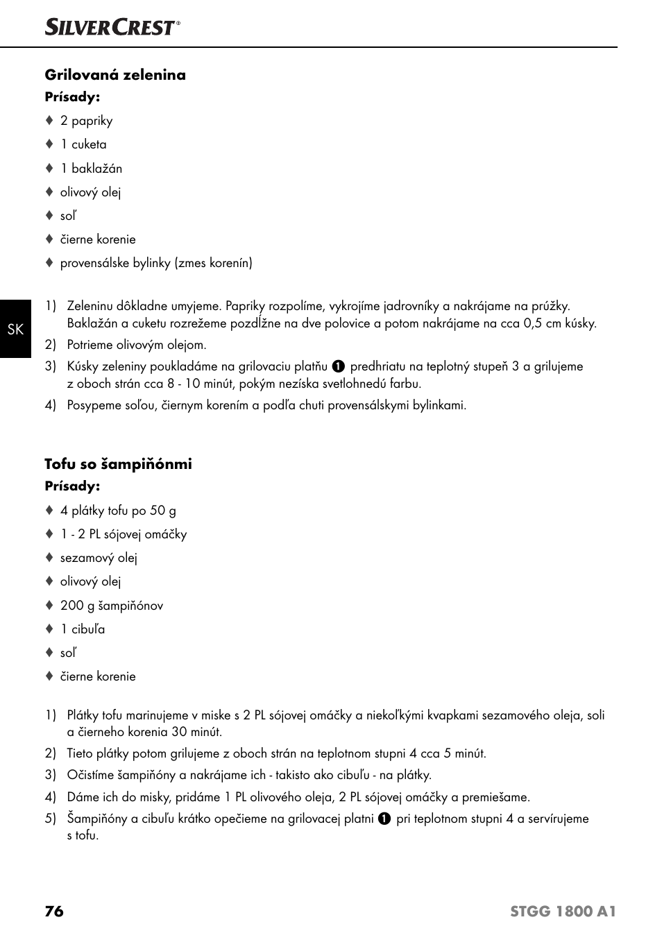 Silvercrest STGG 1800 A1 User Manual | Page 79 / 100