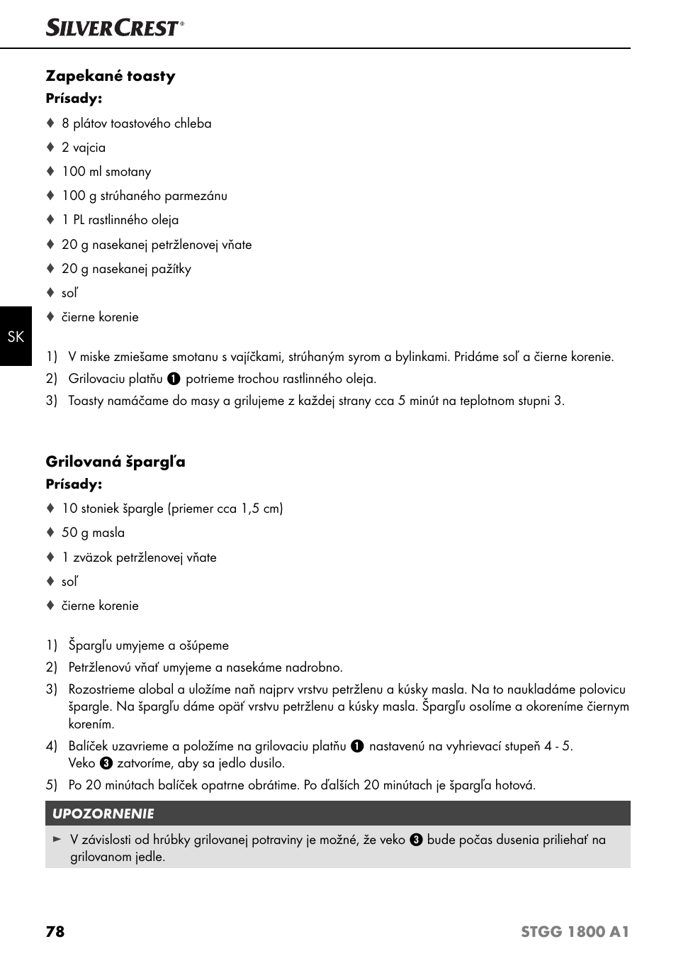 Silvercrest STGG 1800 A1 User Manual | Page 81 / 100
