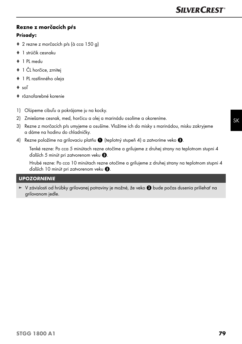 Silvercrest STGG 1800 A1 User Manual | Page 82 / 100