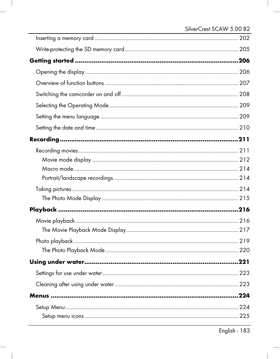 Silvercrest SCAW 5.00 B2 User Manual | Page 185 / 364