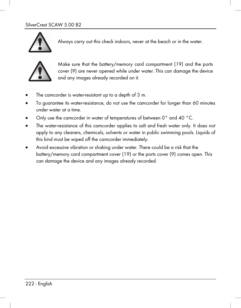 Silvercrest SCAW 5.00 B2 User Manual | Page 224 / 364