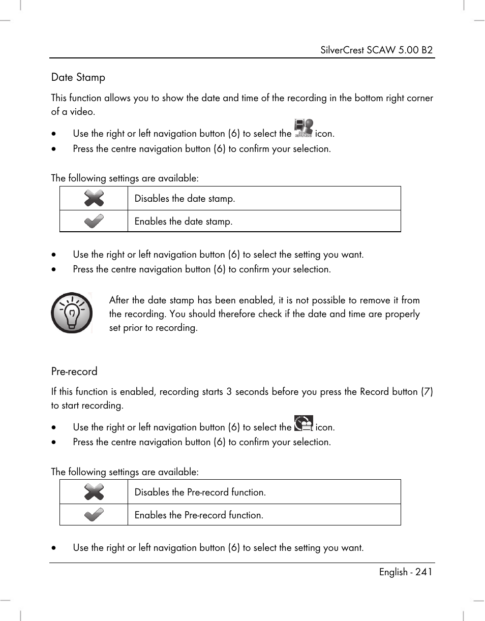 Silvercrest SCAW 5.00 B2 User Manual | Page 243 / 364