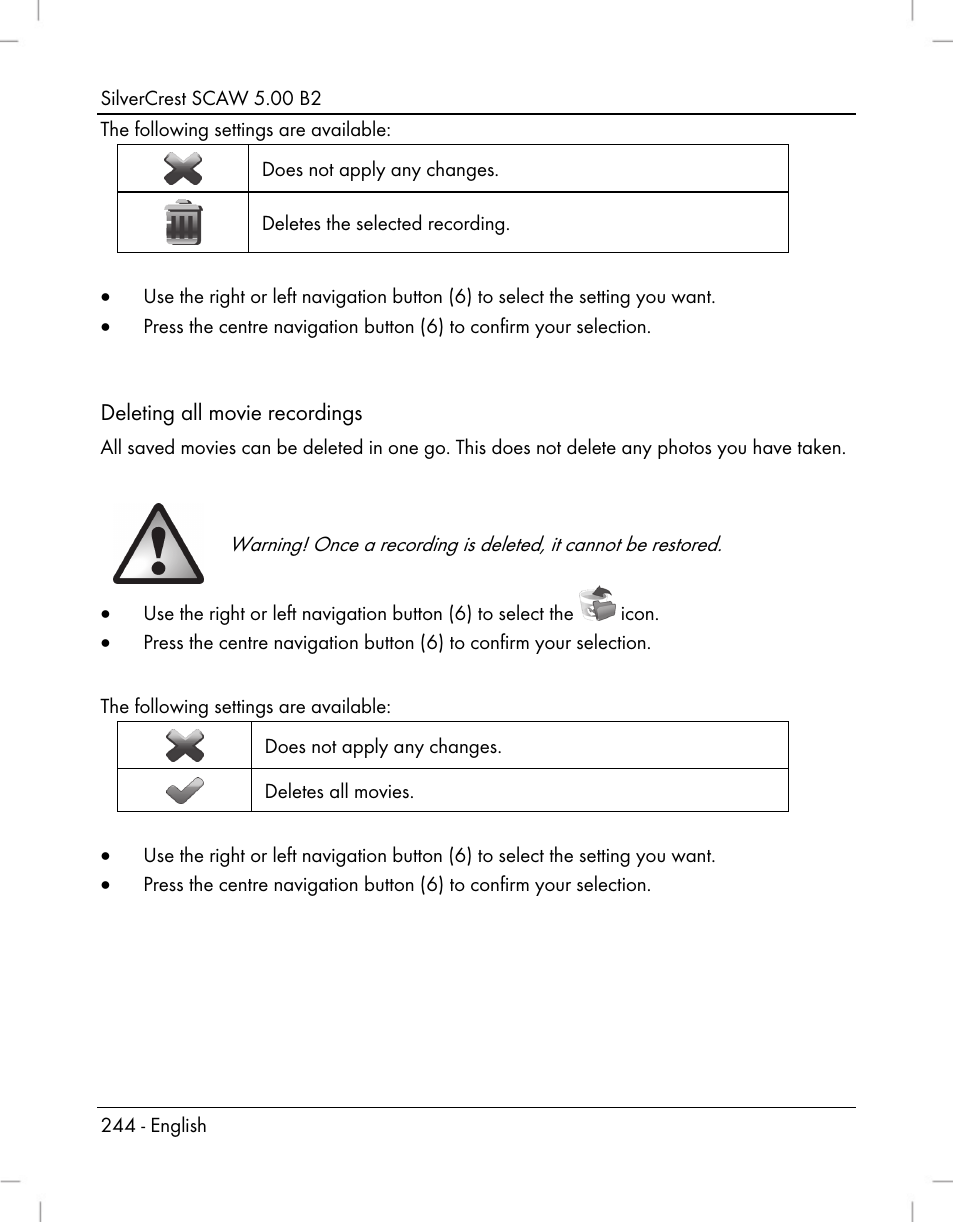 Silvercrest SCAW 5.00 B2 User Manual | Page 246 / 364