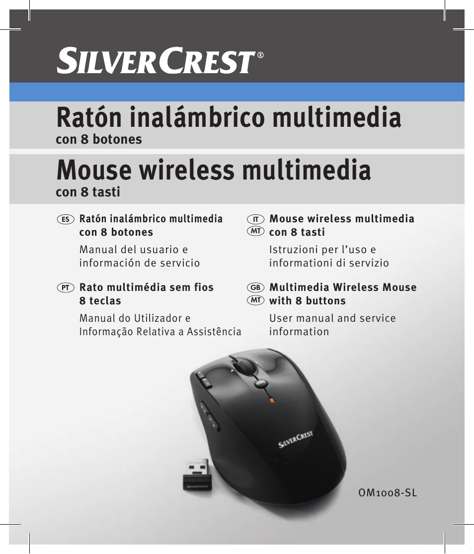 Silvercrest OM1008-SL User Manual | 106 pages