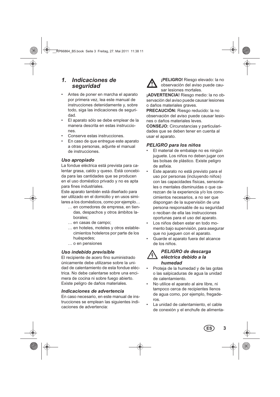 Indicaciones de seguridad | Silvercrest SFE 1500 A1 User Manual | Page 5 / 46