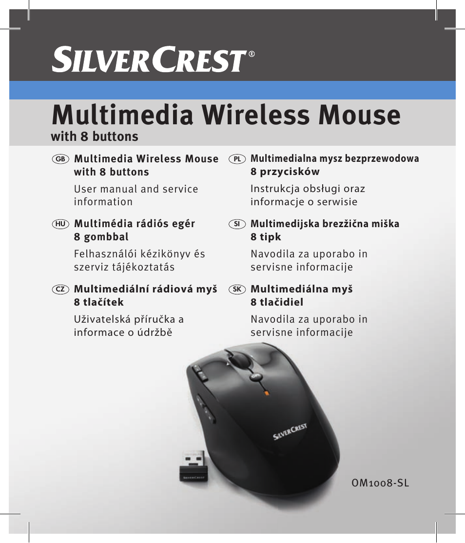 Silvercrest OM1008-SL User Manual | 148 pages