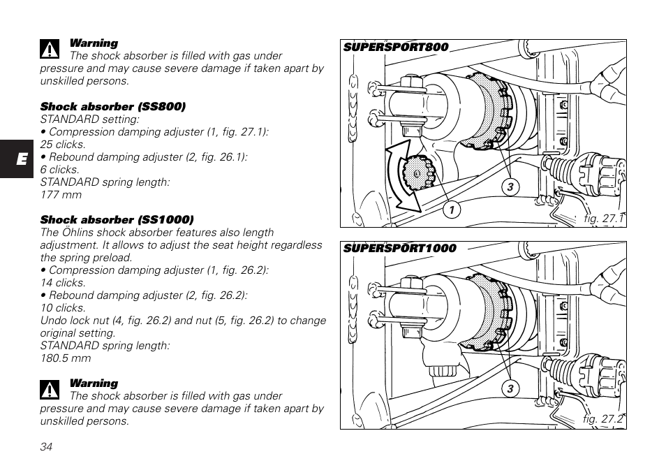 Ducati SUPERSPORT 800 User Manual | Page 34 / 86