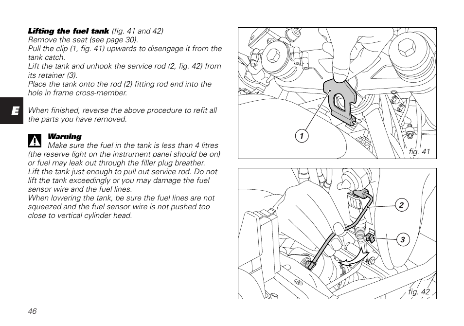 Ducati SUPERSPORT 800 User Manual | Page 46 / 86