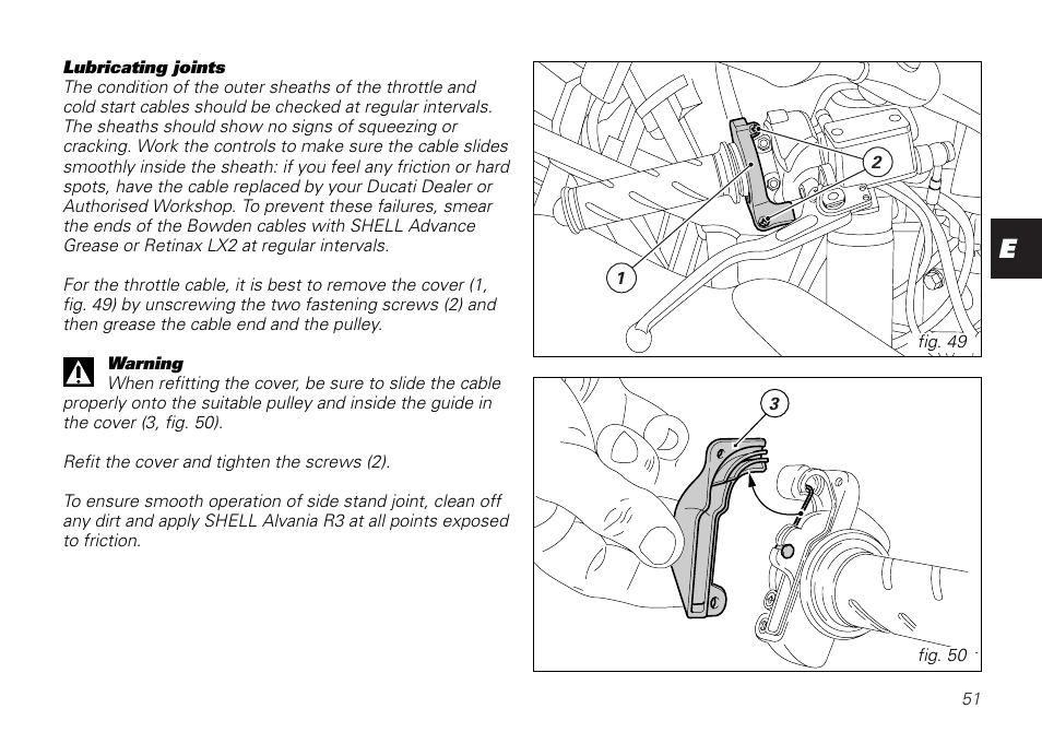 Ducati SUPERSPORT 800 User Manual | Page 51 / 86