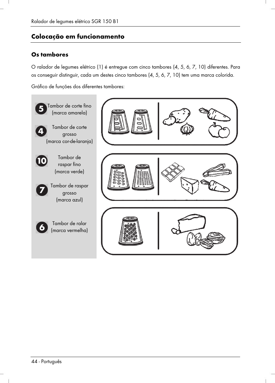 Colocação em funcionamento | Silvercrest SGR 150 B1 User Manual | Page 46 / 88