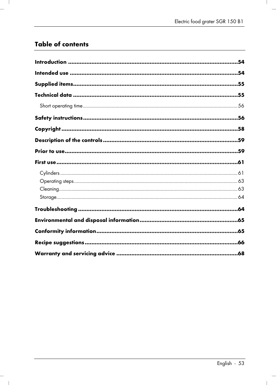 Silvercrest SGR 150 B1 User Manual | Page 55 / 88