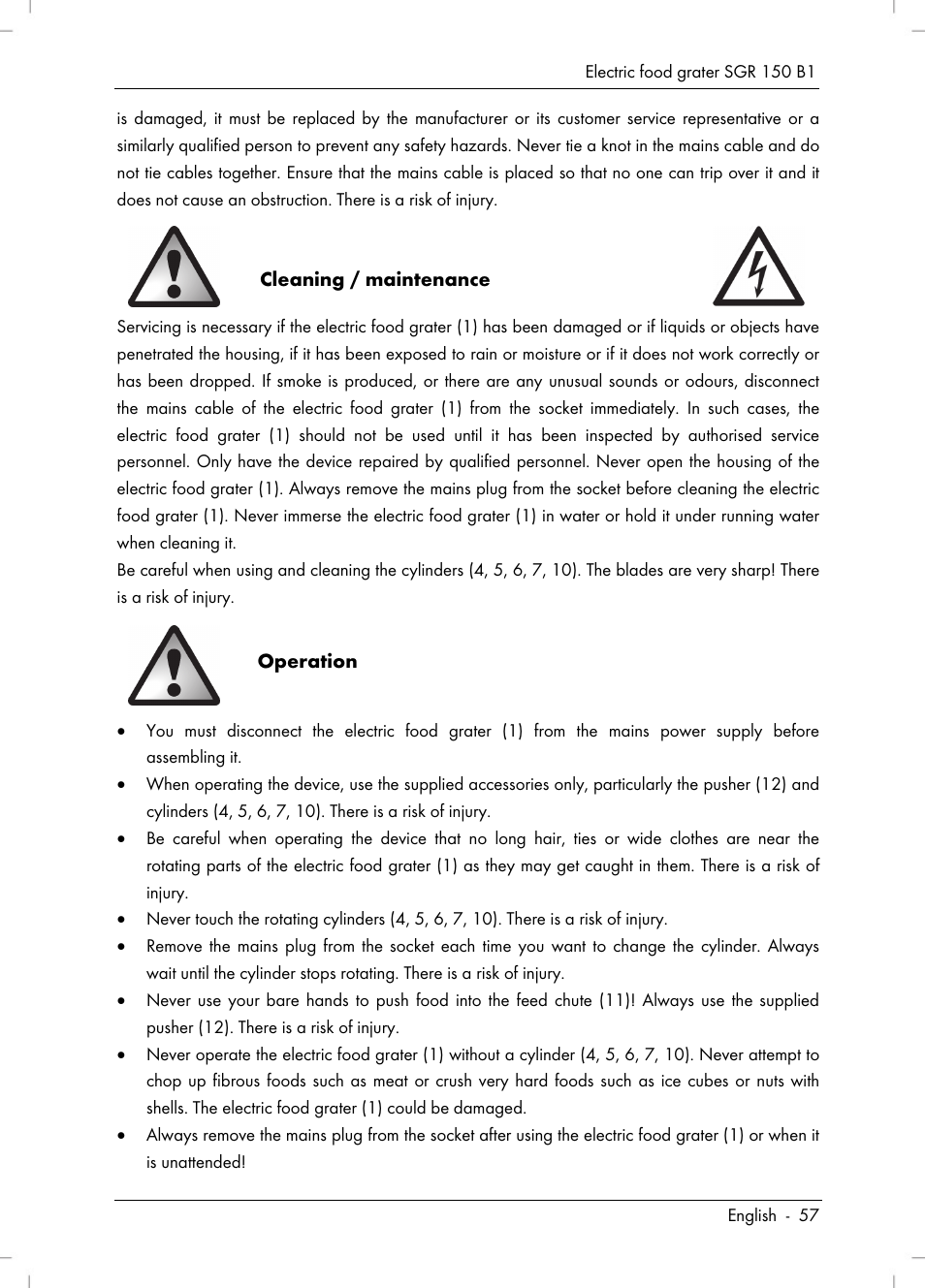 Silvercrest SGR 150 B1 User Manual | Page 59 / 88