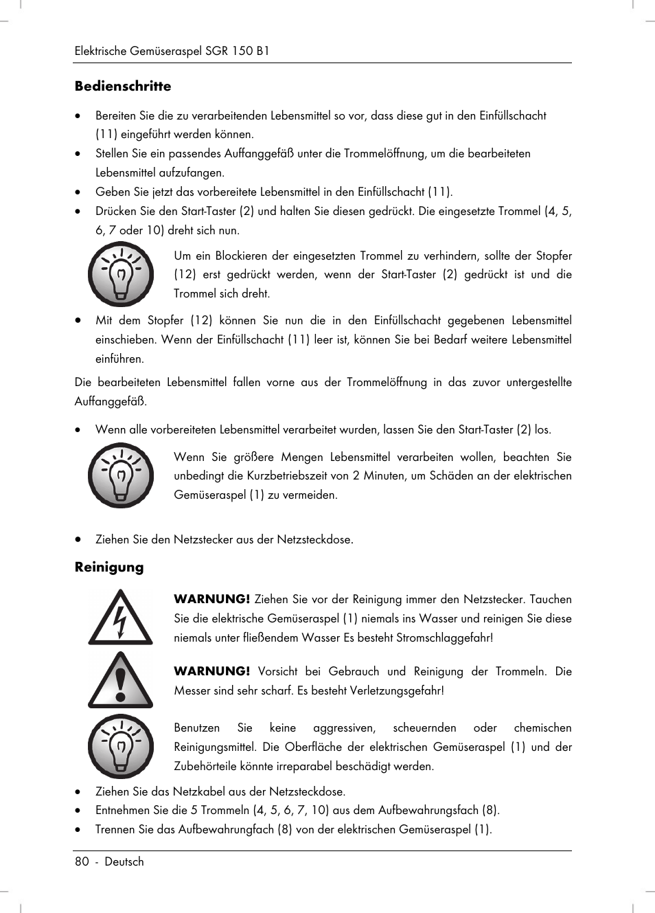 Silvercrest SGR 150 B1 User Manual | Page 82 / 88