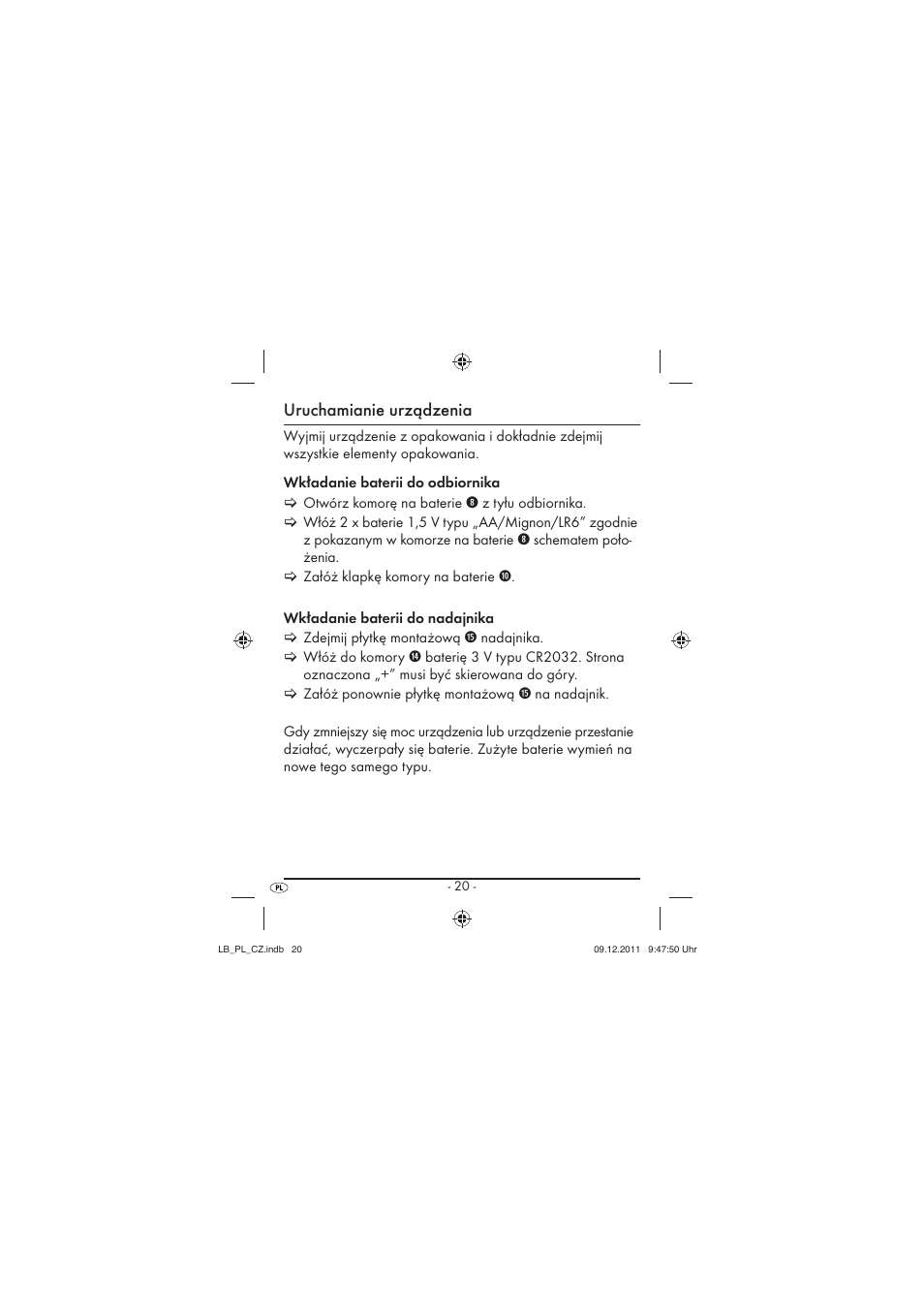 Uruchamianie urządzenia | Silvercrest SFK 36 A1 User Manual | Page 22 / 44