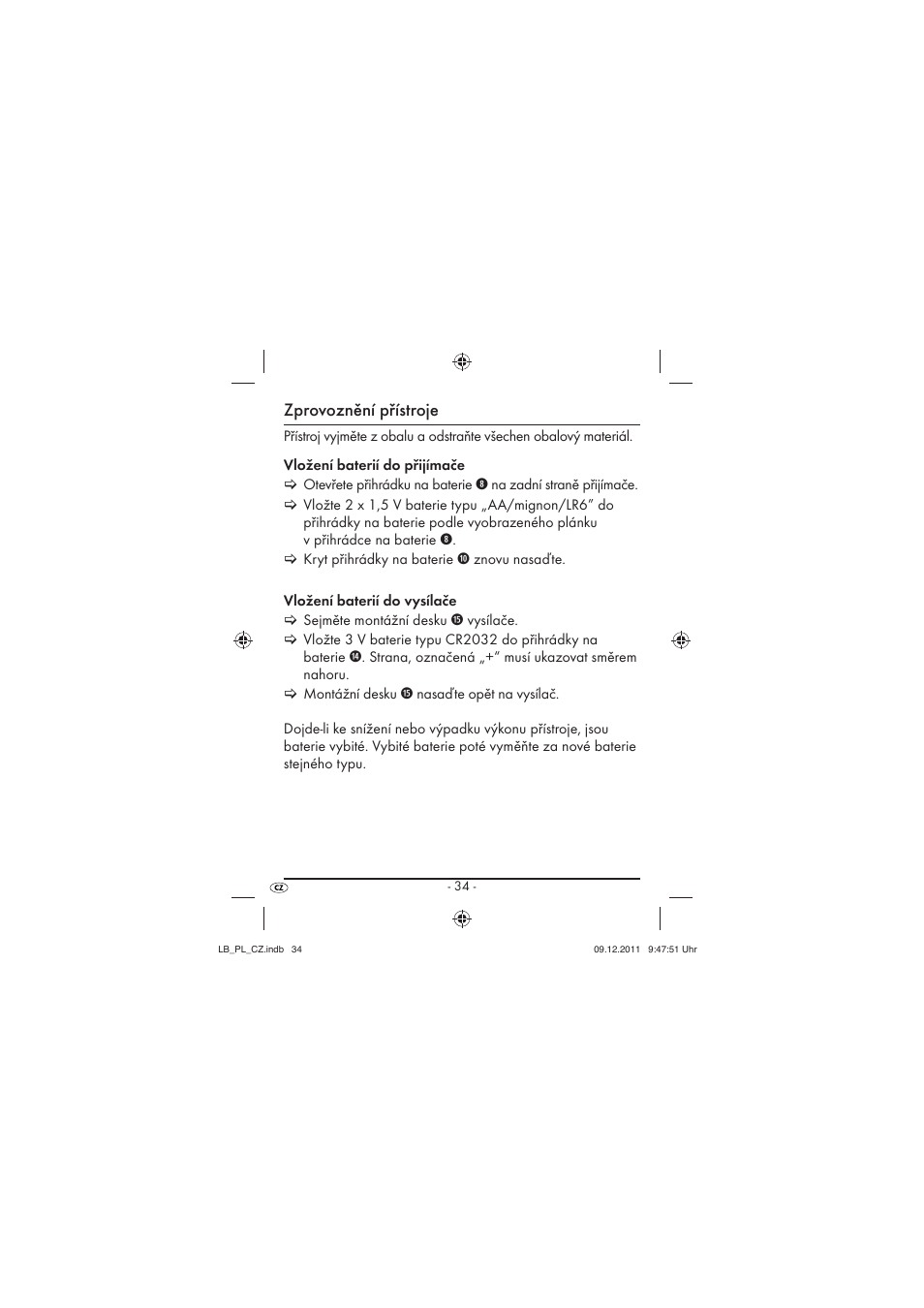 Zprovoznění přístroje | Silvercrest SFK 36 A1 User Manual | Page 36 / 44