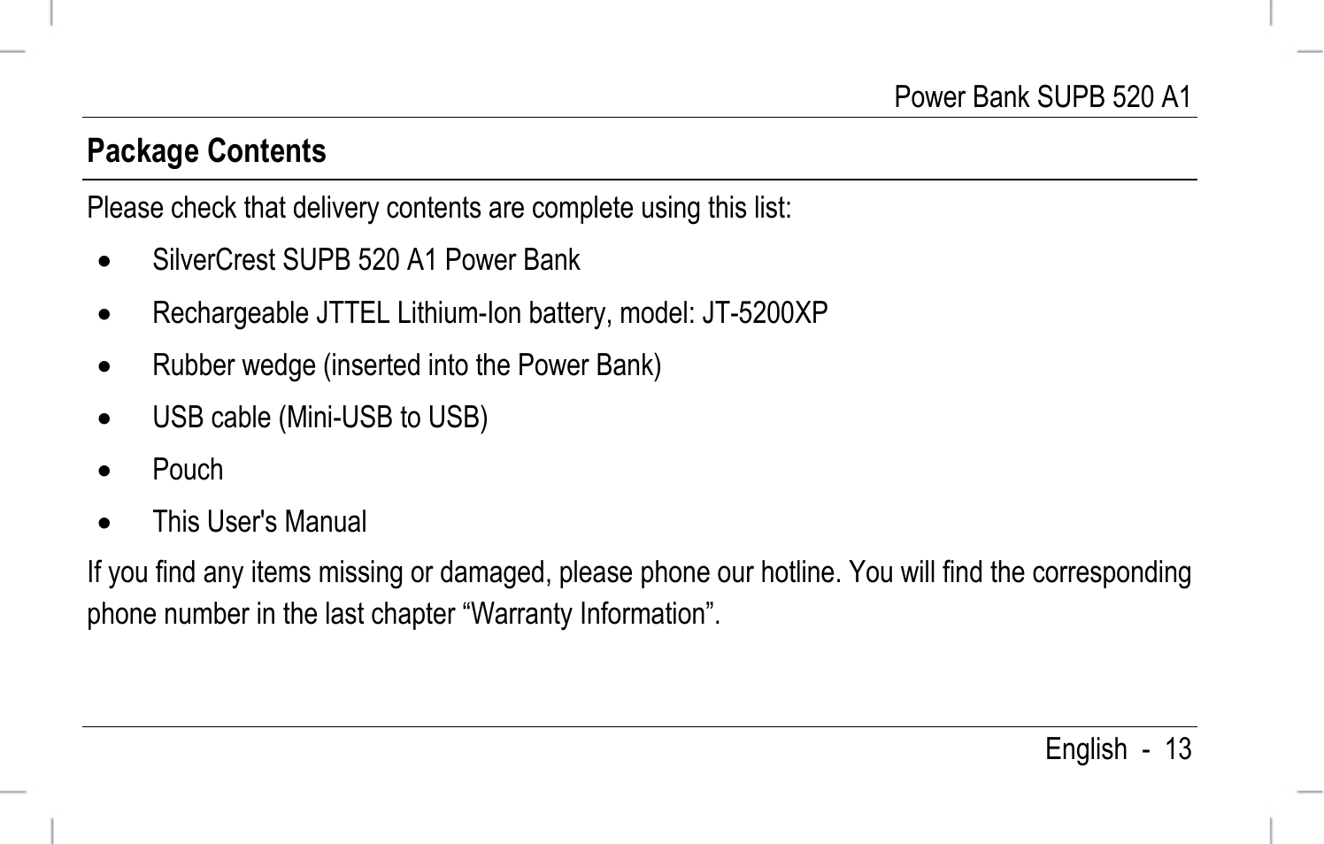 Silvercrest SURB 520 A1 User Manual | Page 14 / 30