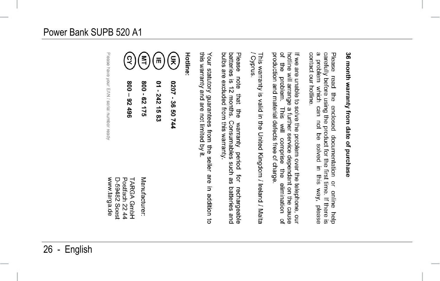 Silvercrest SURB 520 A1 User Manual | Page 27 / 30