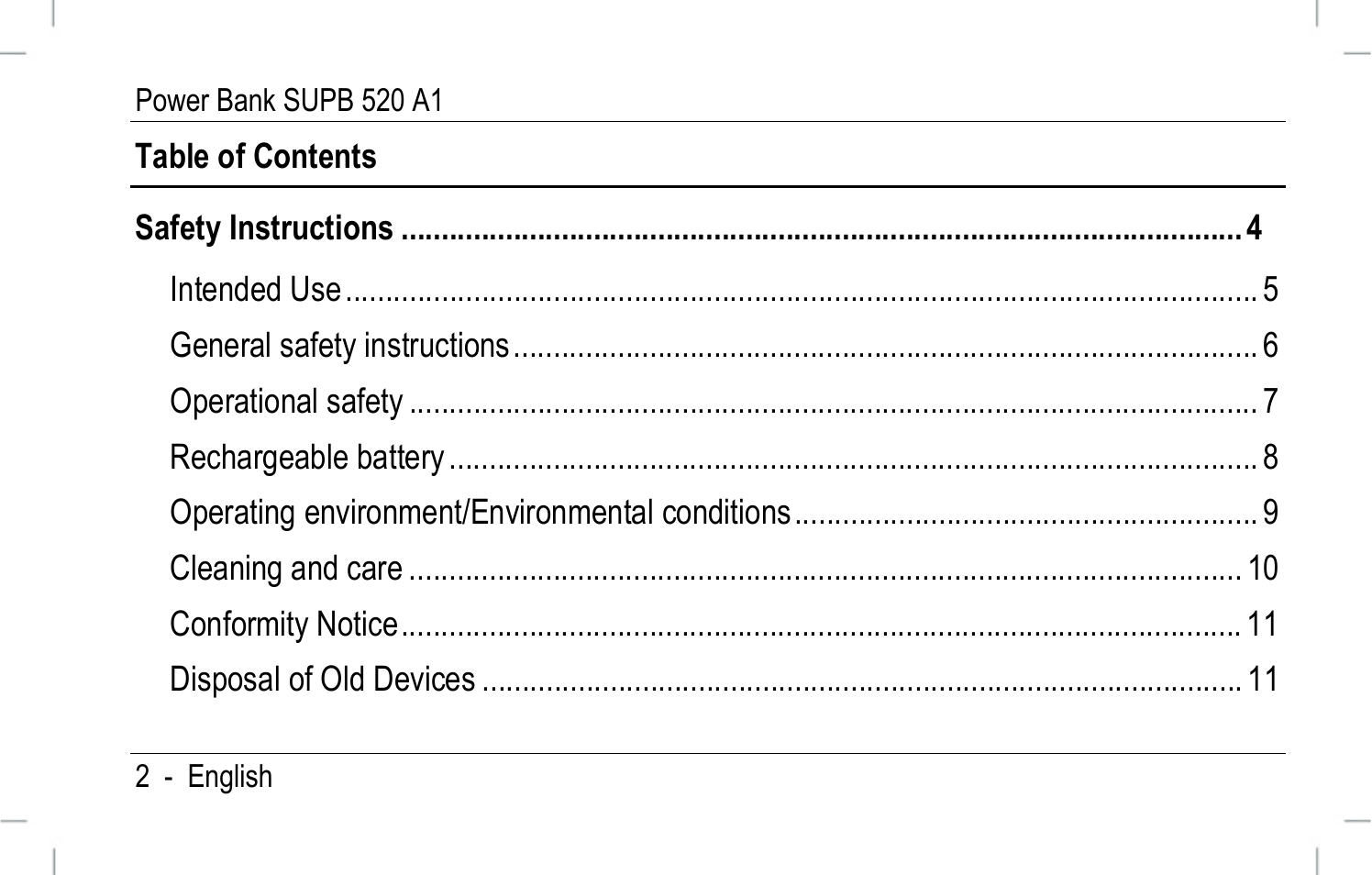 Silvercrest SURB 520 A1 User Manual | Page 3 / 30