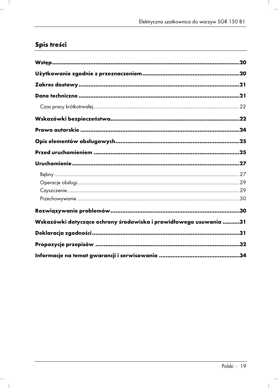 Silvercrest SGR 150 B1 User Manual | Page 21 / 122