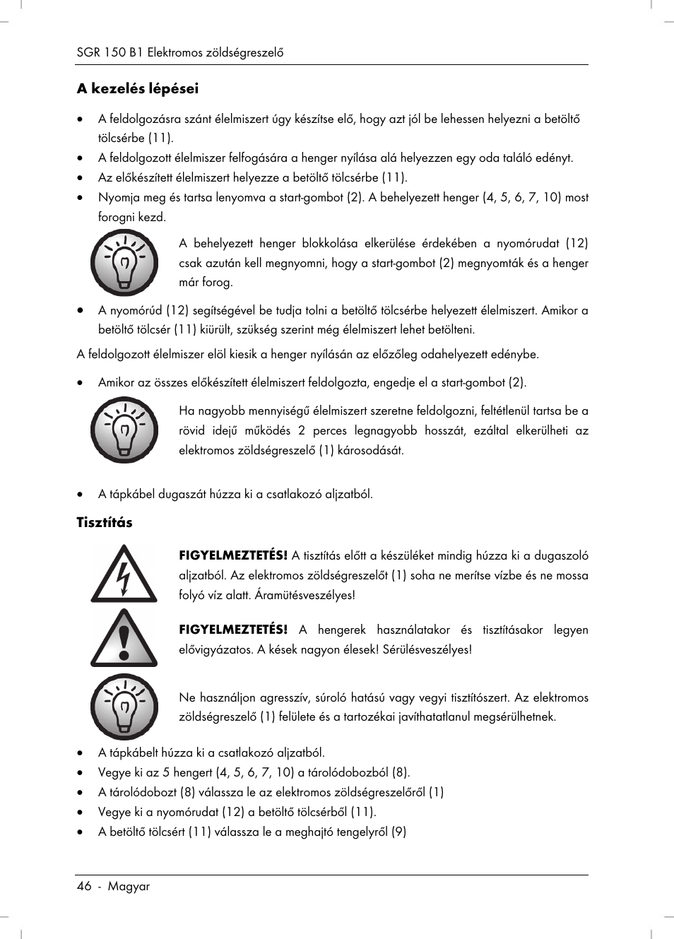 Silvercrest SGR 150 B1 User Manual | Page 48 / 122