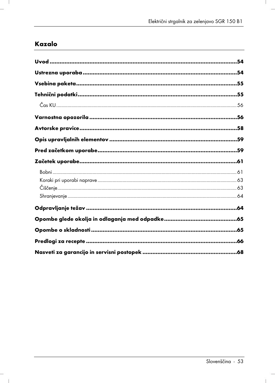 Silvercrest SGR 150 B1 User Manual | Page 55 / 122