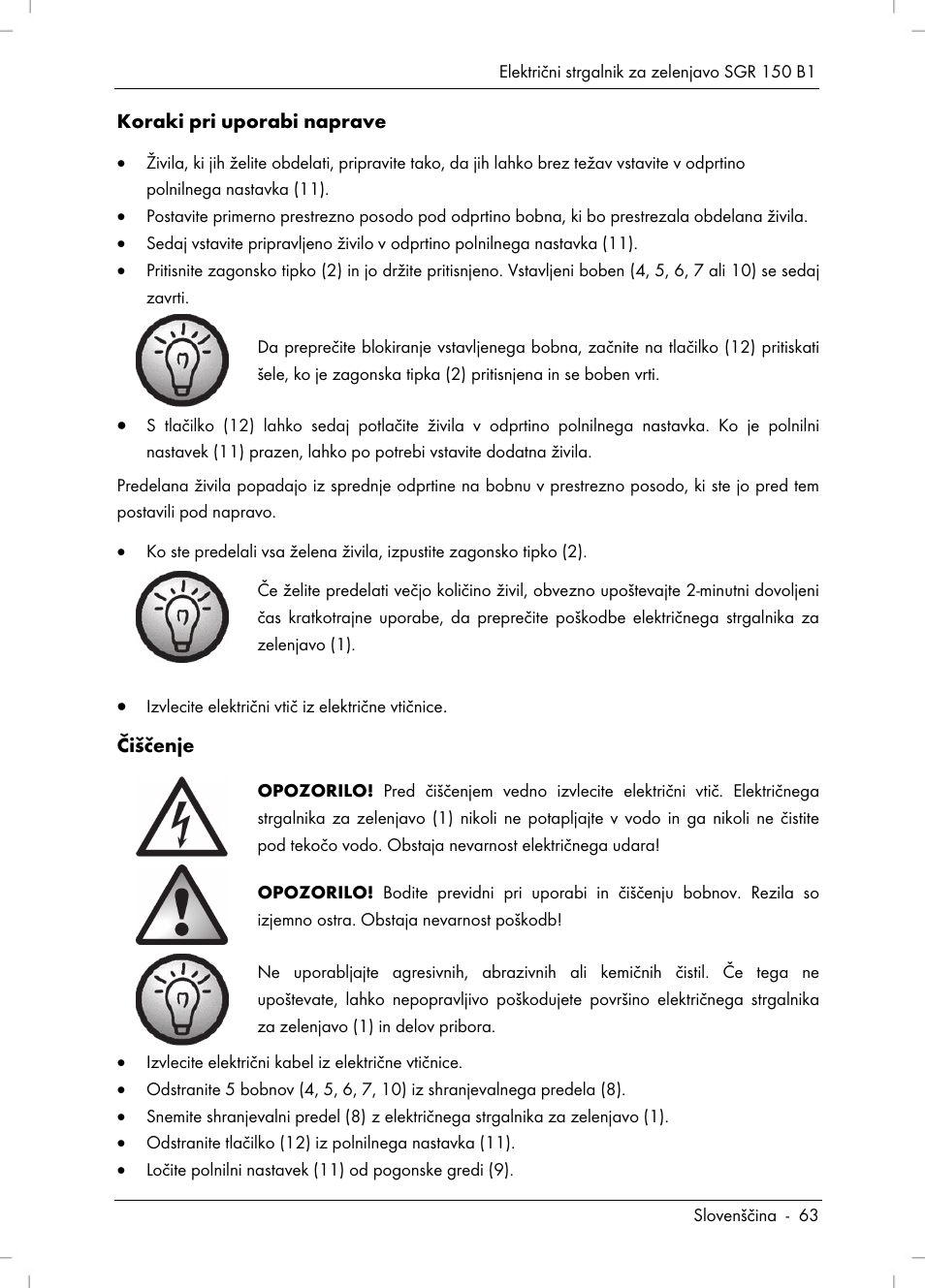 Silvercrest SGR 150 B1 User Manual | Page 65 / 122