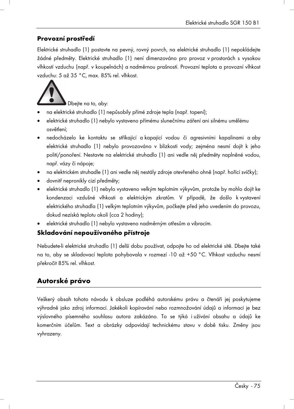 Autorské právo | Silvercrest SGR 150 B1 User Manual | Page 77 / 122