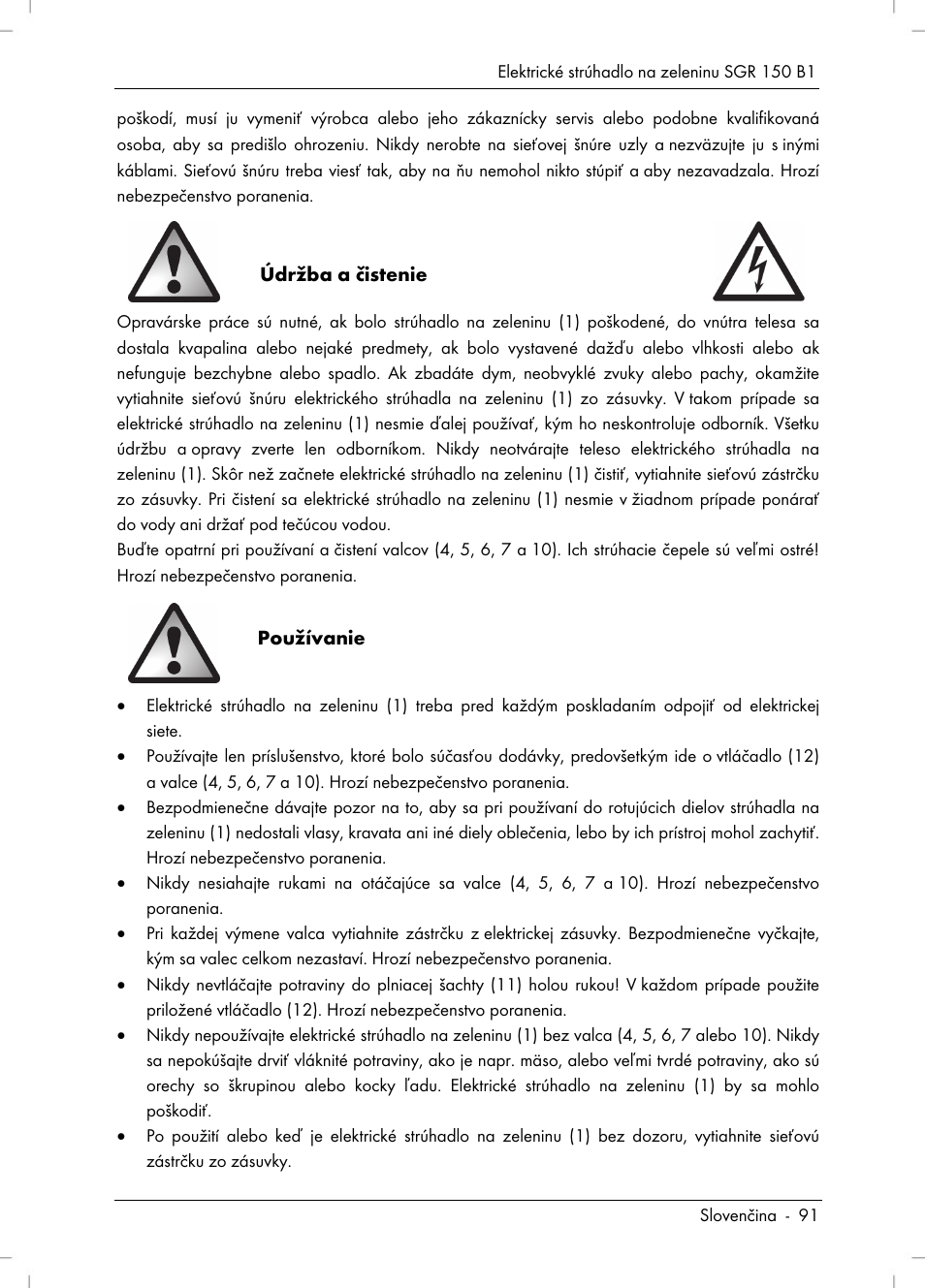 Silvercrest SGR 150 B1 User Manual | Page 93 / 122