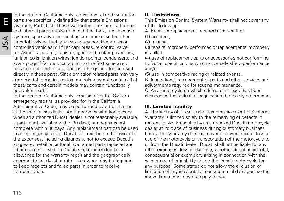 Ducati 848 User Manual | Page 117 / 122