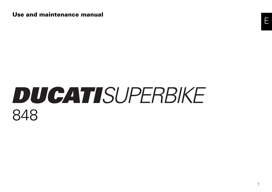 Ducati 848 User Manual | Page 2 / 122