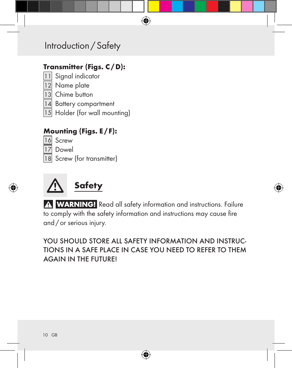 Introduction / safety, Safety | Silvercrest Z31370A Z31370B User Manual | Page 10 / 83